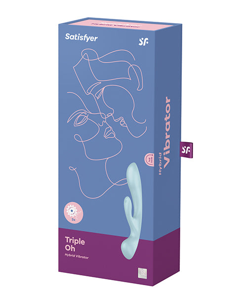 Satisfyer Triple Oh - Light Blue - LUST Depot