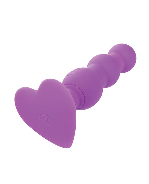 First Time Vibrating Triple Beaded Anal Probe - Purple - LUST Depot