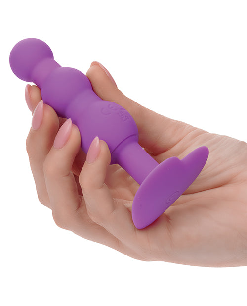 First Time Vibrating Triple Beaded Anal Probe - Purple - LUST Depot