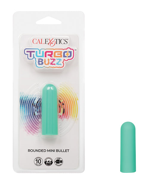 Turbo Buzz Rounded Mini Bullet Stimulator - Green - LUST Depot