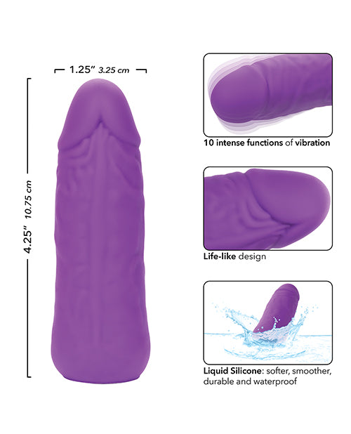 Silicone Studs Mini Vibrating Studs - Purple