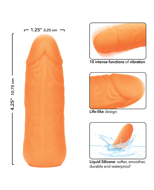 Silicone Studs Mini Vibrating Studs - Orange - LUST Depot