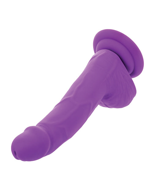 Silicone Studs Neon 6" Dildo - Purple