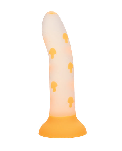 Glow Stick Mushroom Suction Cup Glow-in-the-Dark Dildo - Yellow - LUST Depot