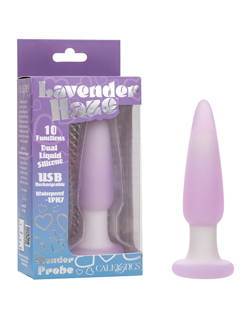 Lavender Haze Slender Anal Probe - Lavender/White - LUST Depot