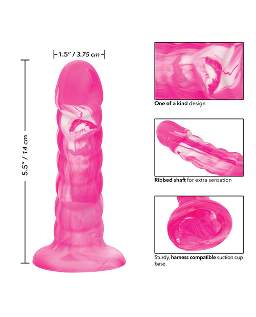 Twisted Love Twisted Ribbed Probe - Pink - LUST Depot