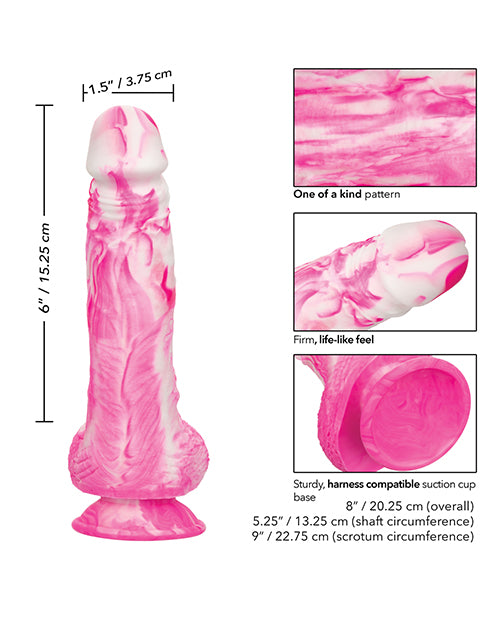 Twisted Love Twisted Silicone Dong - Pink - LUST Depot