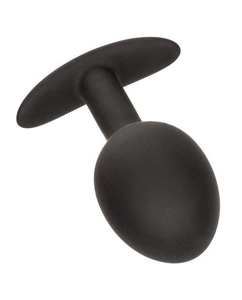 Weighted Silicone Anal Plug - Black - LUST Depot