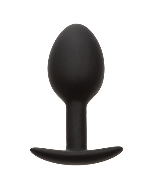 Weighted Silicone Anal Plug - Black - LUST Depot