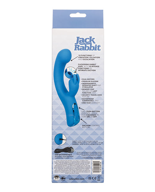 Jack Rabbit Elite Suction Rabbit - Blue - LUST Depot