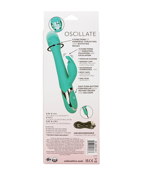 Enchanted Oscillate Vibrator - Turquoise Blue - LUST Depot