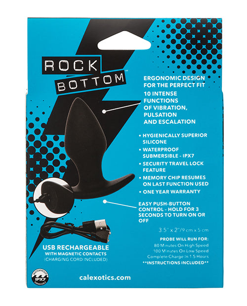 Rock Bottom Perfect Anal Probe - Black - LUST Depot