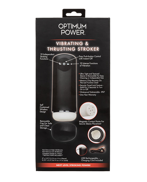 Optimum Power Vibrating & Thruster Stroker - LUST Depot