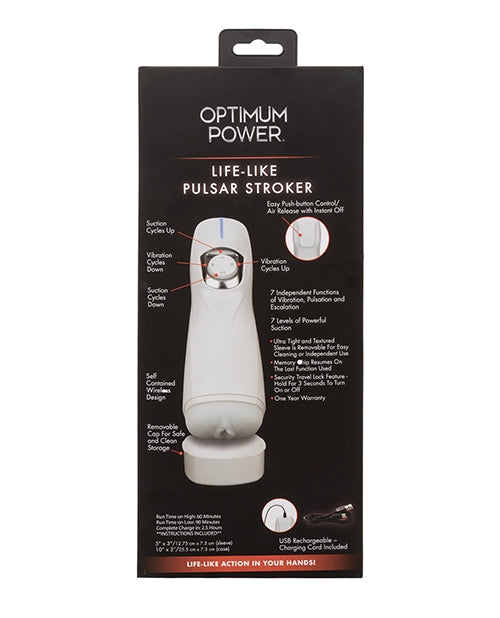 Optimum Power Lifelike Pulsar Stroker Masturbator - LUST Depot