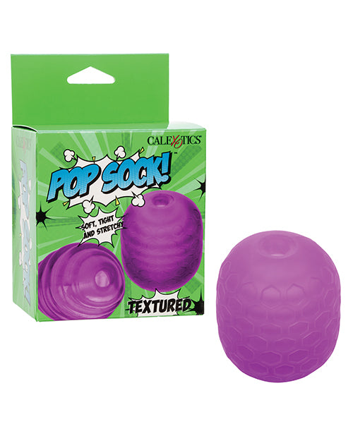 Pop Sock Textured Masturbator - Purple - LUST Depot