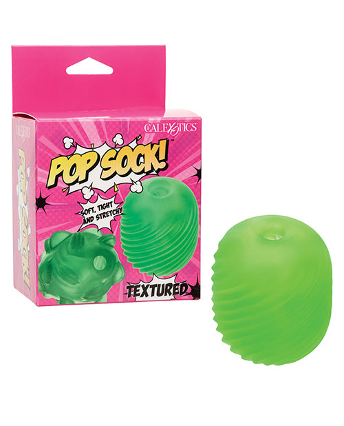 Pop Sock Textured Masturbator - Green - LUST Depot