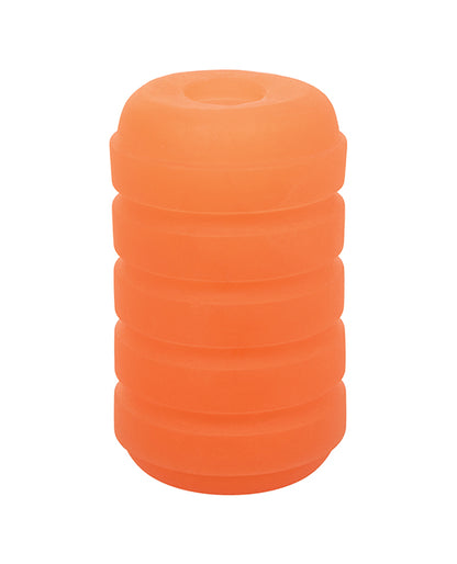 Pop Sock Ribbed Masturbator - Orange - LUST Depot