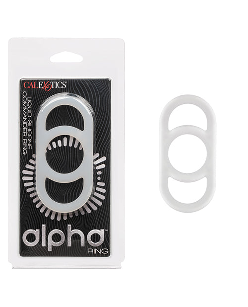 Alpha Liquid Silicone Commander Cock Ring - Natural - LUST Depot