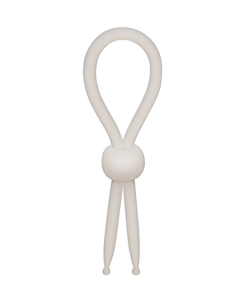 Alpha Liquid Silicone Lasso Cock Ring - Natural - LUST Depot