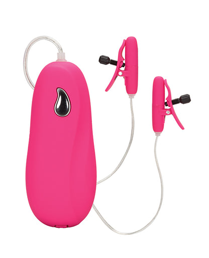 Nipple Play Vibrating Heated Nipple Teasers - Pink