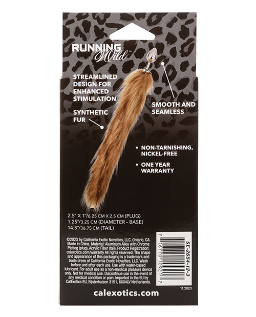 Running Wild Brown Tail Metallic Anal Probe - LUST Depot