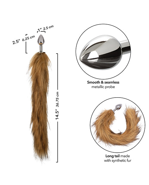 Running Wild Brown Tail Metallic Anal Probe - LUST Depot