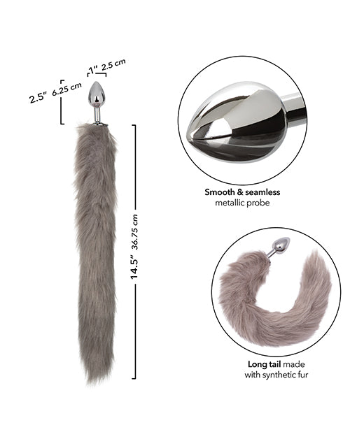 Running Wild Grey Tail Metallic Anal Probe - LUST Depot