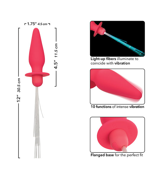 Southern Lights Rechargeable Vibrating Light Up Anal Probe - Pink - LUST Depot