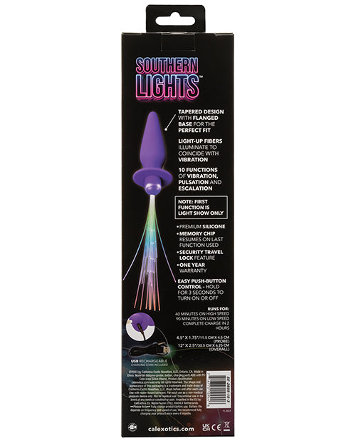 Southern Lights Rechargeable Vibrating Light Up Anal Probe - Purple - LUST Depot