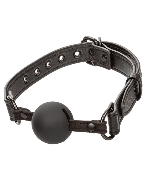 Nocturnal Collection Silicone Ball Gag - Black - LUST Depot