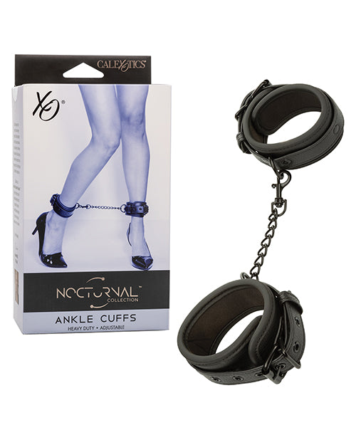 Nocturnal Collection Adjustable Ankle Cuffs - Black - LUST Depot