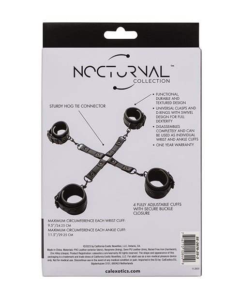 Nocturnal Collection Adjustable Hog Tie - Black - LUST Depot