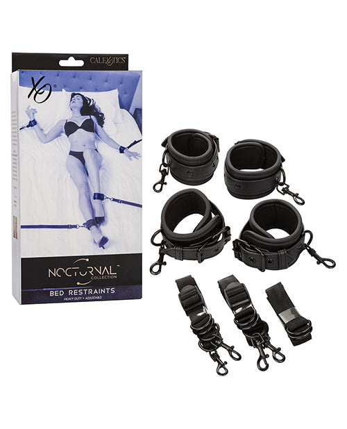 Nocturnal Collection Adjustable Bed Restraints - Black - LUST Depot