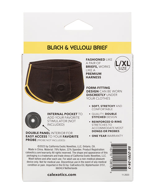 Boundless Boxer Brief - Black/Yellow L/XL