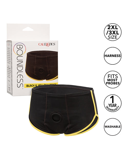 Boundless Boxer Brief - Black/Yellow 2XL/3XL