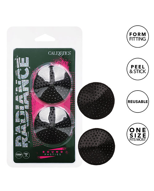 Radiance Round Pasties - Black O/s - LUST Depot