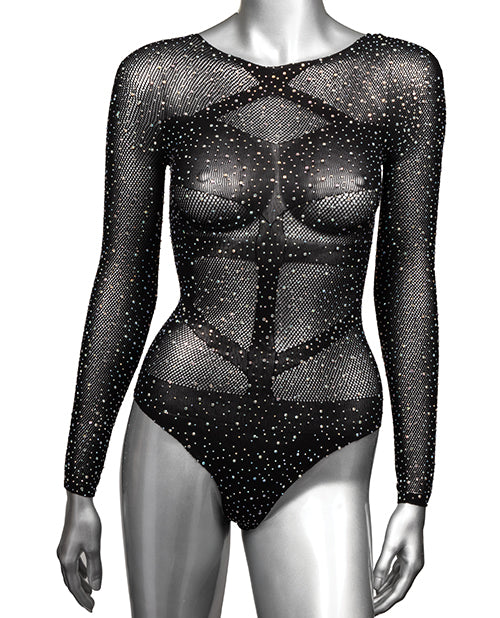 Radiance Long Sleeve Body Suit - Black Qn - LUST Depot