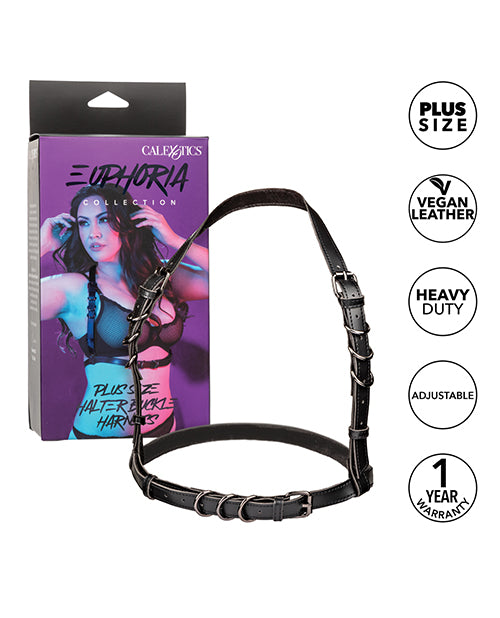 Euphoria Collection Plus Size Halter Buckle Harness - LUST Depot