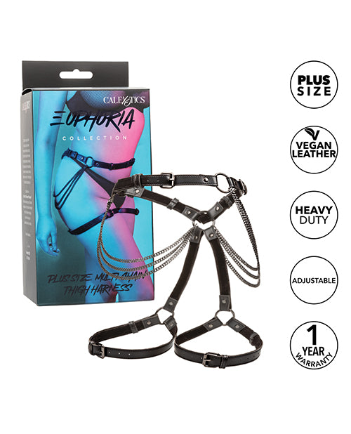 Euphoria Collection Plus Size Multi Chain Thigh Harness - LUST Depot