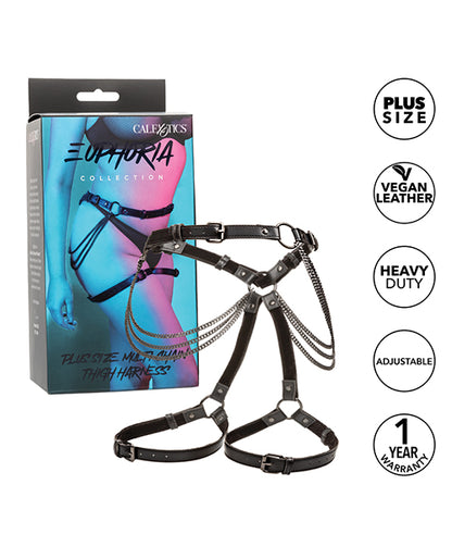 Euphoria Collection Plus Size Multi Chain Thigh Harness - LUST Depot