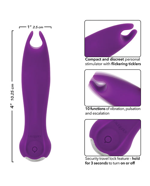 Kyst Teaser Stimulator w/Flickering Ticklers - Purple - LUST Depot