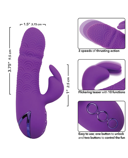 California Dreaming Manhattan Beach Marvel Dual Stimulation Vibe - Purple - LUST Depot