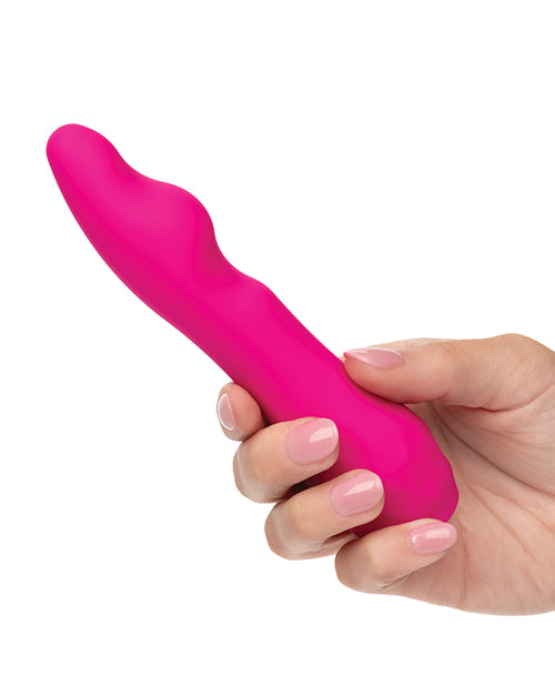 Gia Curved Pleaser - Pink - LUST Depot