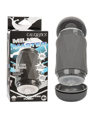 Milk Master Vibro Squeeze Pussy Stroker - Black