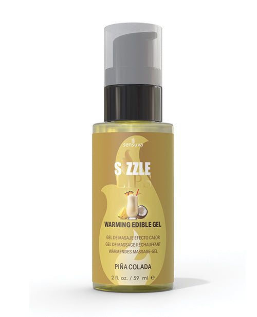 Sizzle Lips Warming Gel - 2 oz Pina Colada - LUST Depot