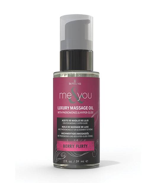 Sensuva Me & You Massage Oil - 2 oz Berry Flirty - LUST Depot