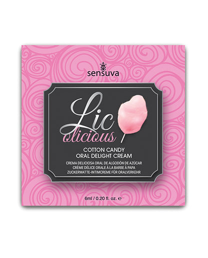 Lic O Licious Oral Delight Cream - 6ml Packet Cotton Candy - LUST Depot