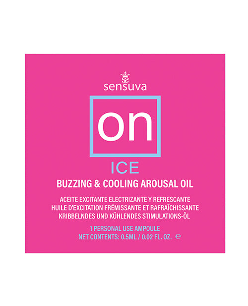 ON Ice Arousal Oil - Single Use Ampoule Packet - LUST Depot