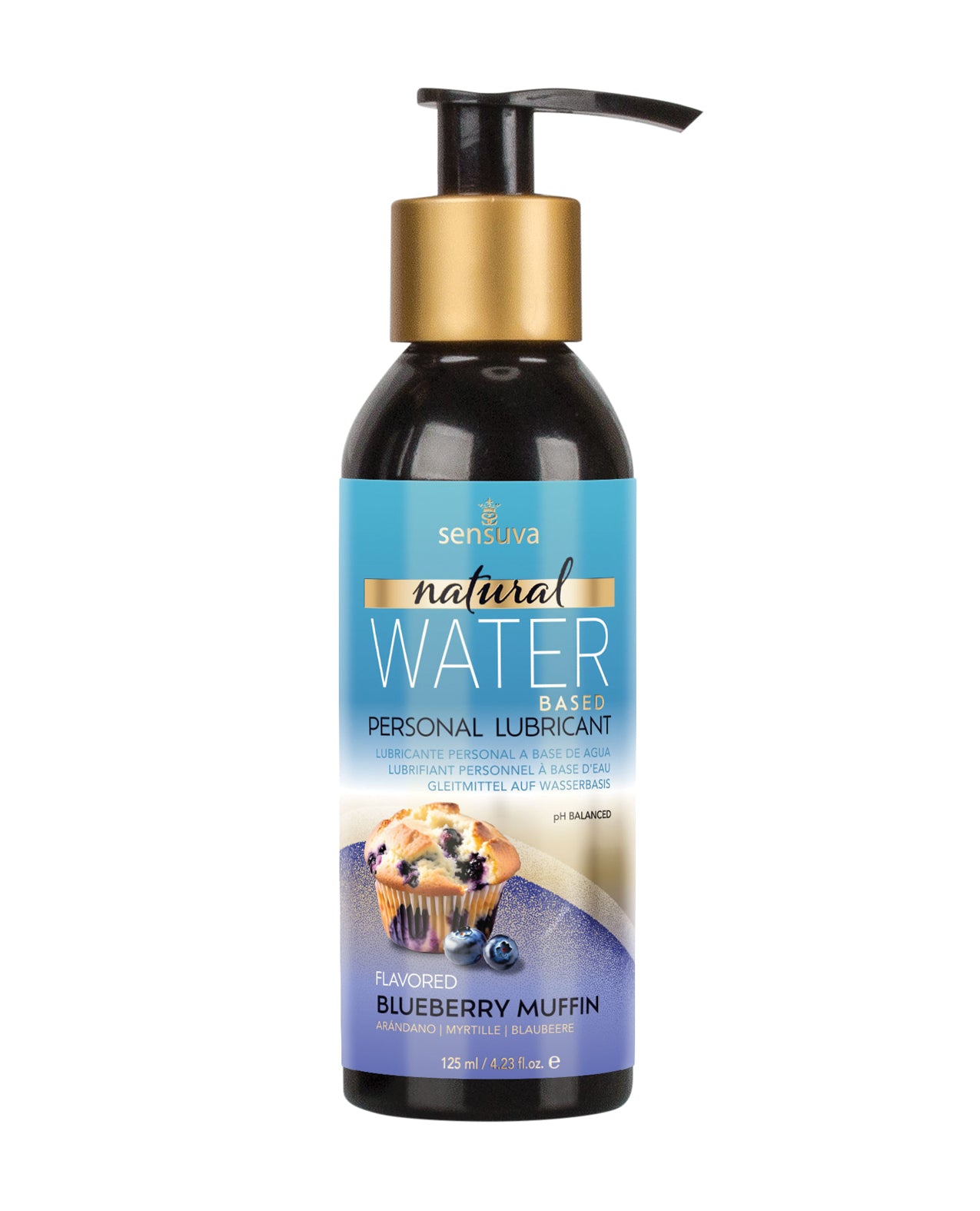 Sensuva Natural Water Based Personal Moisturizer - 4.23 oz Blueberry Muffin