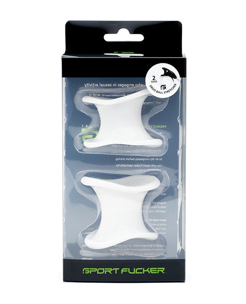 Sport Fucker Ergonomic Ball Stretcher Kit - White - LUST Depot